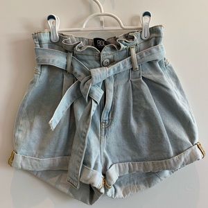 BDG Light Jean Paperbag Shorts